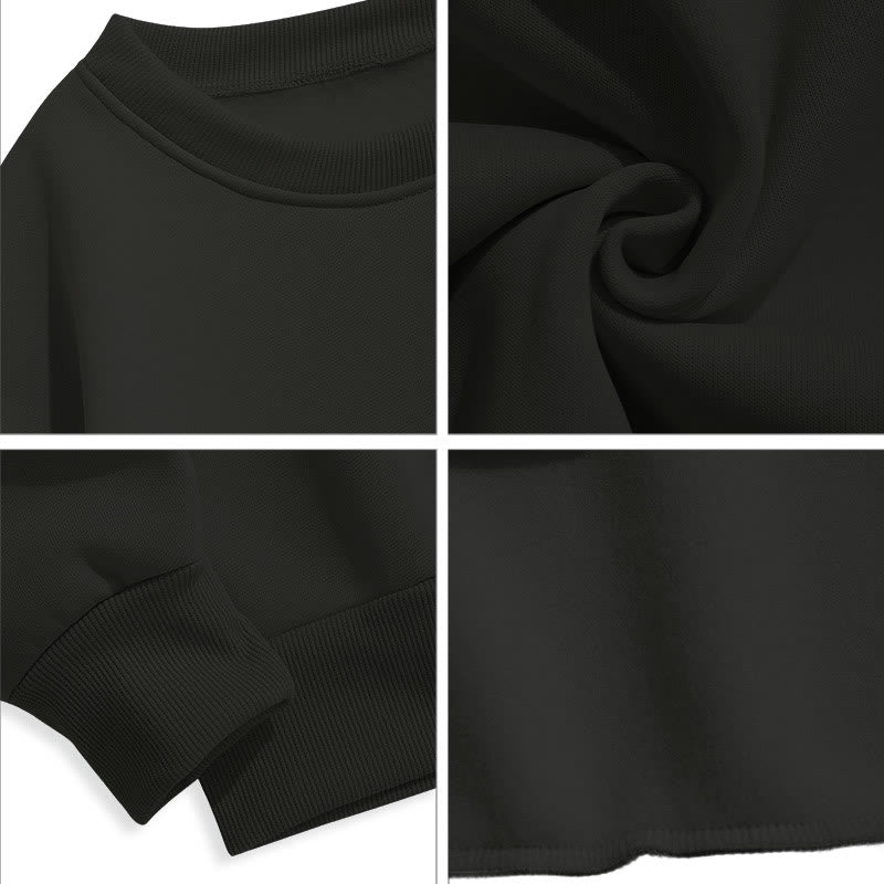 Christianartworkshop Zitat-Stil Glaube über Angst Lamm Fleece gefüttert Polyester Sweatshirt - image 9