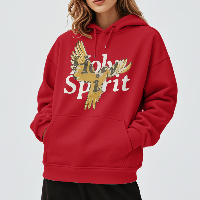 Christianartworkshop Klassischer Hoodie mit Heiliger-Geist-Motiv und fliegender Taube, gefüttert mit Polyester, Fleece-Futter - image 38