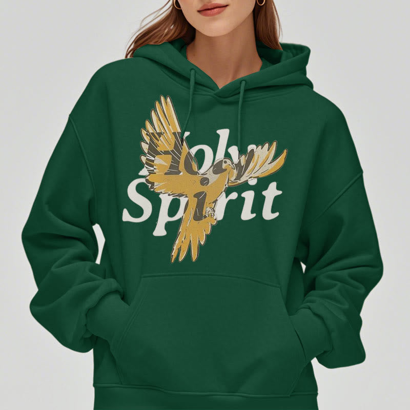 Christianartworkshop Klassischer Hoodie mit Heiliger-Geist-Motiv und fliegender Taube, gefüttert mit Polyester, Fleece-Futter - image 22