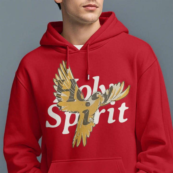 Christianartworkshop Klassischer Hoodie mit Heiliger-Geist-Motiv und fliegender Taube, gefüttert mit Polyester, Fleece-Futter - image 37