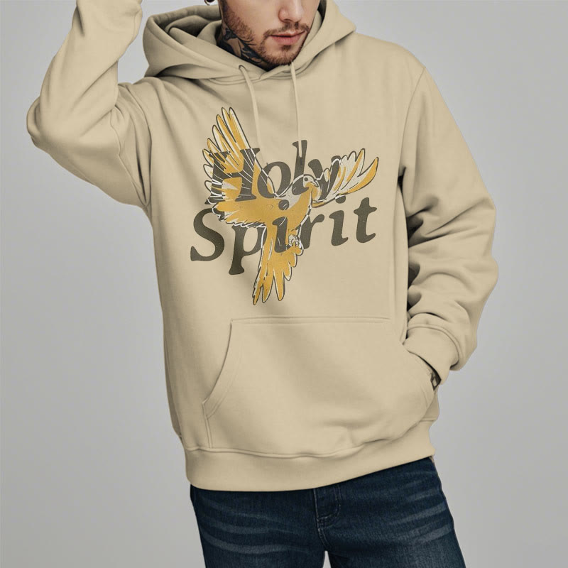 Christianartworkshop Klassischer Hoodie mit Heiliger-Geist-Motiv und fliegender Taube, gefüttert mit Polyester, Fleece-Futter - image 13