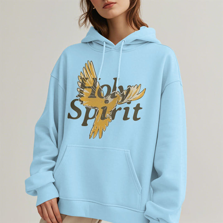 Christianartworkshop Klassischer Hoodie mit Heiliger-Geist-Motiv und fliegender Taube, gefüttert mit Polyester, Fleece-Futter - image 28