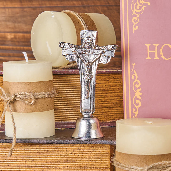 Christianartworkshop Stereoskopische Desktop-Ornamente im Retro-Stil mit Jesus-Dreifaltigkeits-Legierung