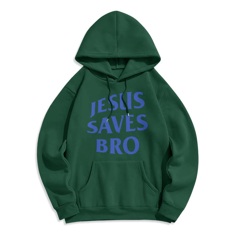 Christianartworkshop Kapuzenpullover aus Polyester mit Fleecefutter, Zitat-Stil „Jesus Saves Bro Proud Faith“