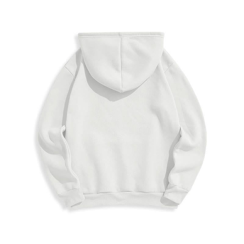 Christianartworkshop Zitatstil Jesus Der Grund für die Jahreszeit Fleecegefütterter Polyester-Hoodie - image 1