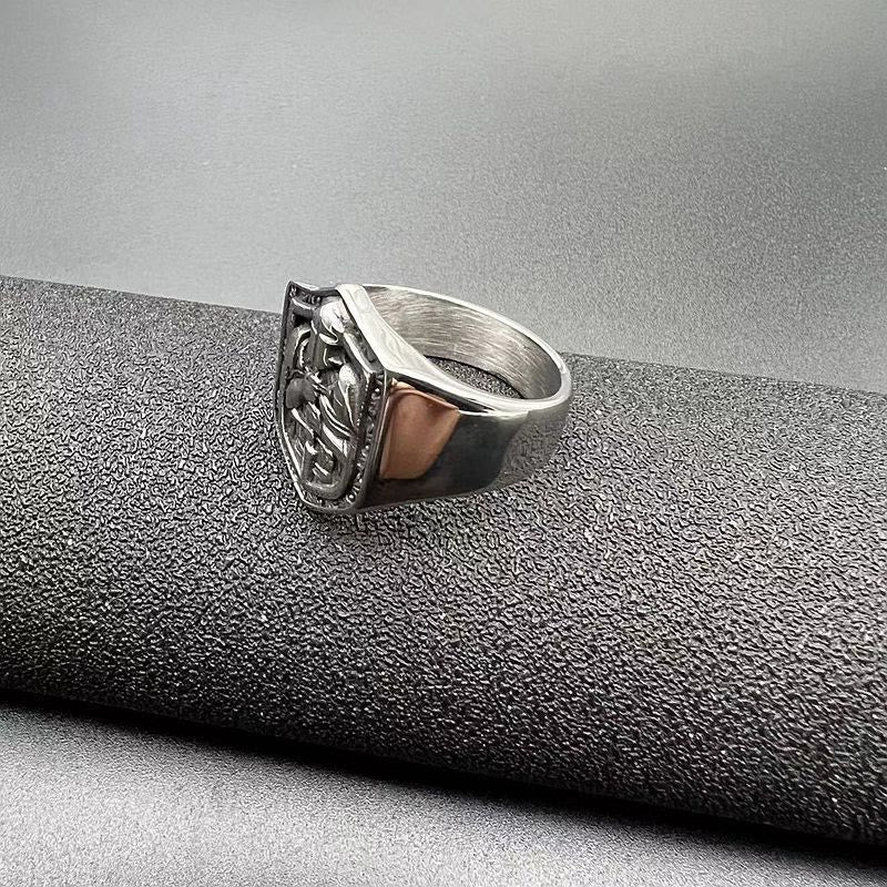 Christianartworkshop Klassischer Kreuzzugsschild-Ring zum Schutz der Kreuzzüge - image 4