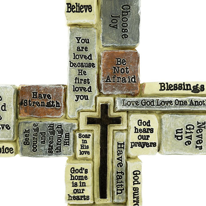 Christianartworkshop Klassischer Stil Motivationskreuz Desktop-Dekoration Ornament