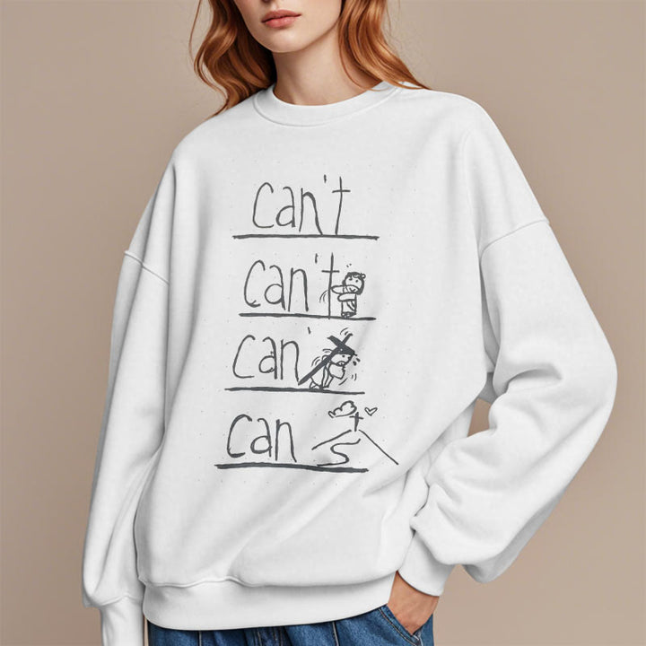 Christianartworkshop Zitat-Stil Erlösung durch Jesus Opfer Fleece gefüttert Polyester Sweatshirt