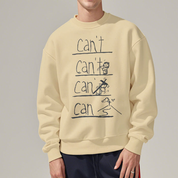 Christianartworkshop Zitat-Stil Erlösung durch Jesus Opfer Fleece gefüttert Polyester Sweatshirt