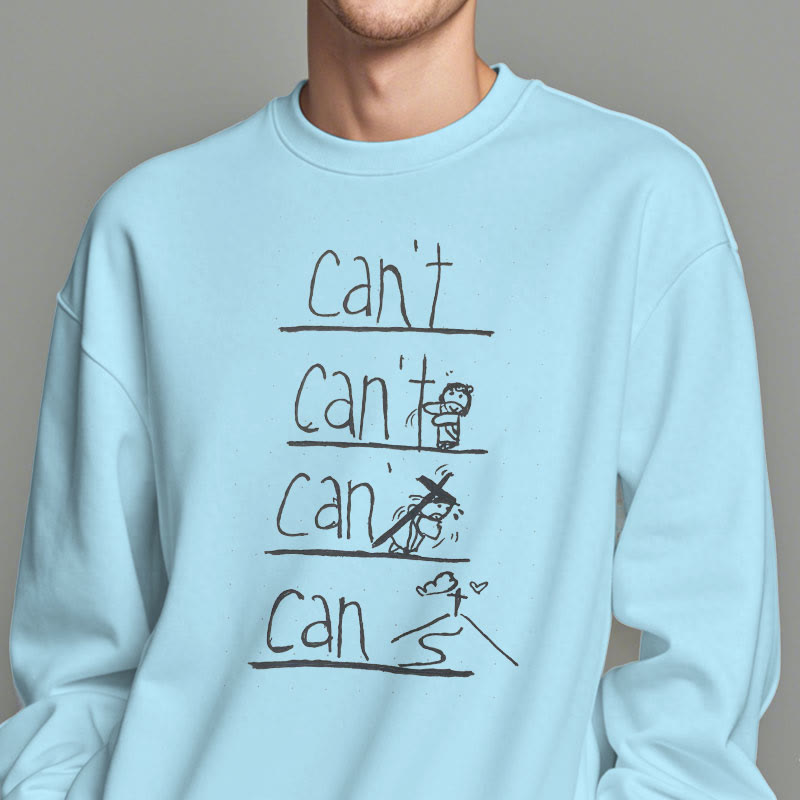 Christianartworkshop Zitat-Stil Erlösung durch Jesus Opfer Fleece gefüttert Polyester Sweatshirt