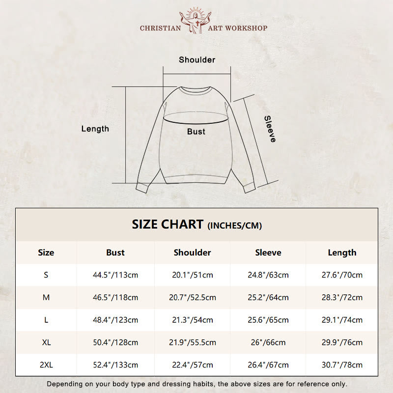 Christianartworkshop Zitat-Stil Erlösung durch Jesus Opfer Fleece gefüttert Polyester Sweatshirt