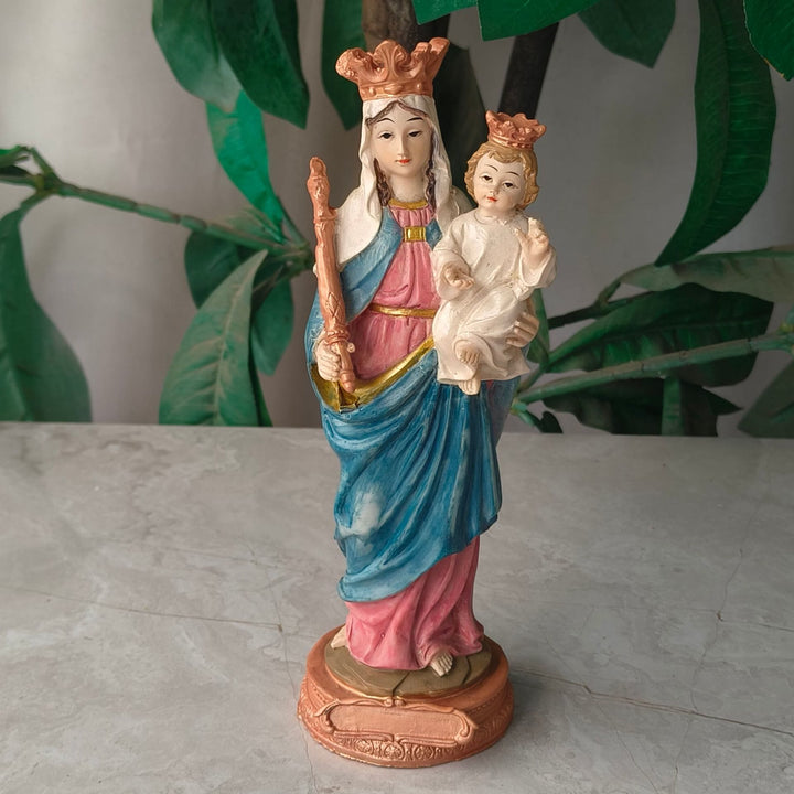 Christianartworkshop Schreibtisch-Dekoration, Madonna mit Kind, Heiliger Glaube, klassischer farbiger Stil