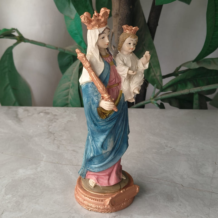 Christianartworkshop Schreibtisch-Dekoration, Madonna mit Kind, Heiliger Glaube, klassischer farbiger Stil