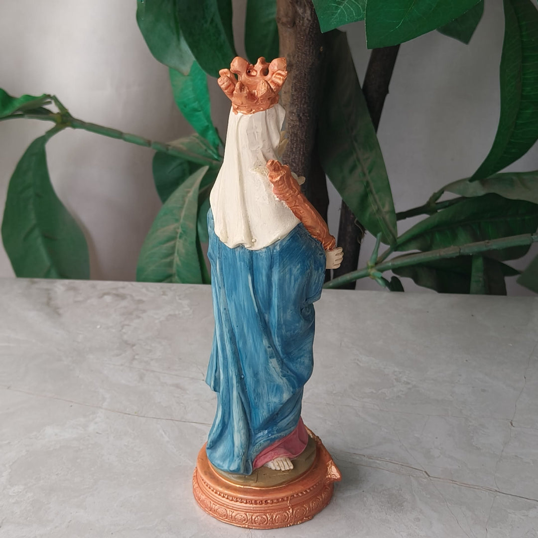 Christianartworkshop Schreibtisch-Dekoration, Madonna mit Kind, Heiliger Glaube, klassischer farbiger Stil