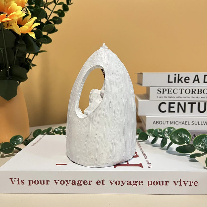 Christianartworkshop Klassischer Stil Weihnachtskrippe mit Heiliger Familie, Desktop-Dekoration, Ornament