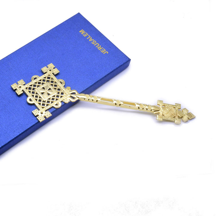 Christianartworkshop Klassischer Stil, kompliziertes geometrisches Muster, Segenshandkreuz