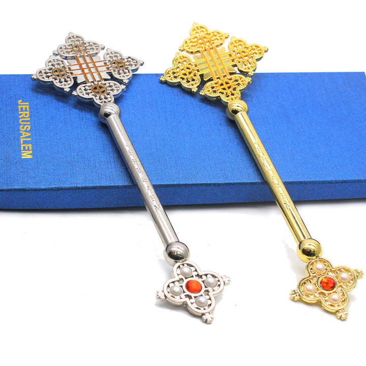 Christianartworkshop Klassischer Stil Jerusalem Devine Faith Blessing Handkreuz