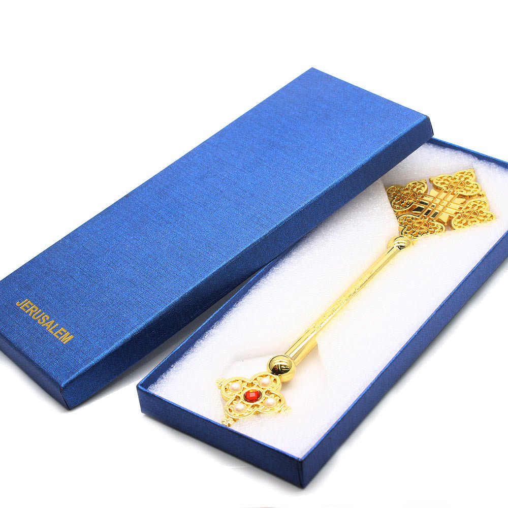 Christianartworkshop Klassischer Stil Jerusalem Devine Faith Blessing Handkreuz