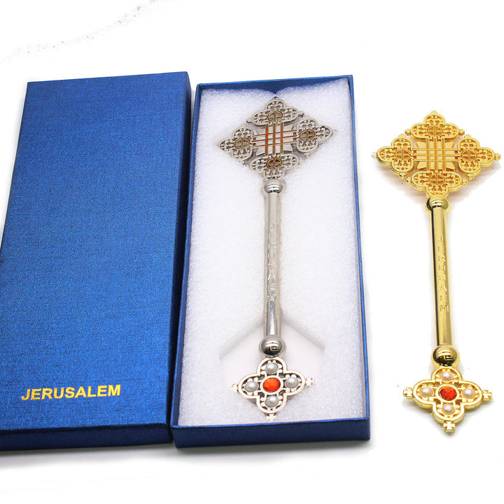 Christianartworkshop Klassischer Stil Jerusalem Devine Faith Blessing Handkreuz