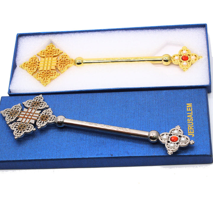 Christianartworkshop Klassischer Stil Jerusalem Devine Faith Blessing Handkreuz