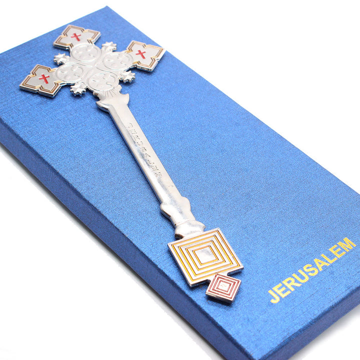 Christianartworkshop Klassisches Jerusalemkreuz in Form eines königlichen Segenshandkreuzes