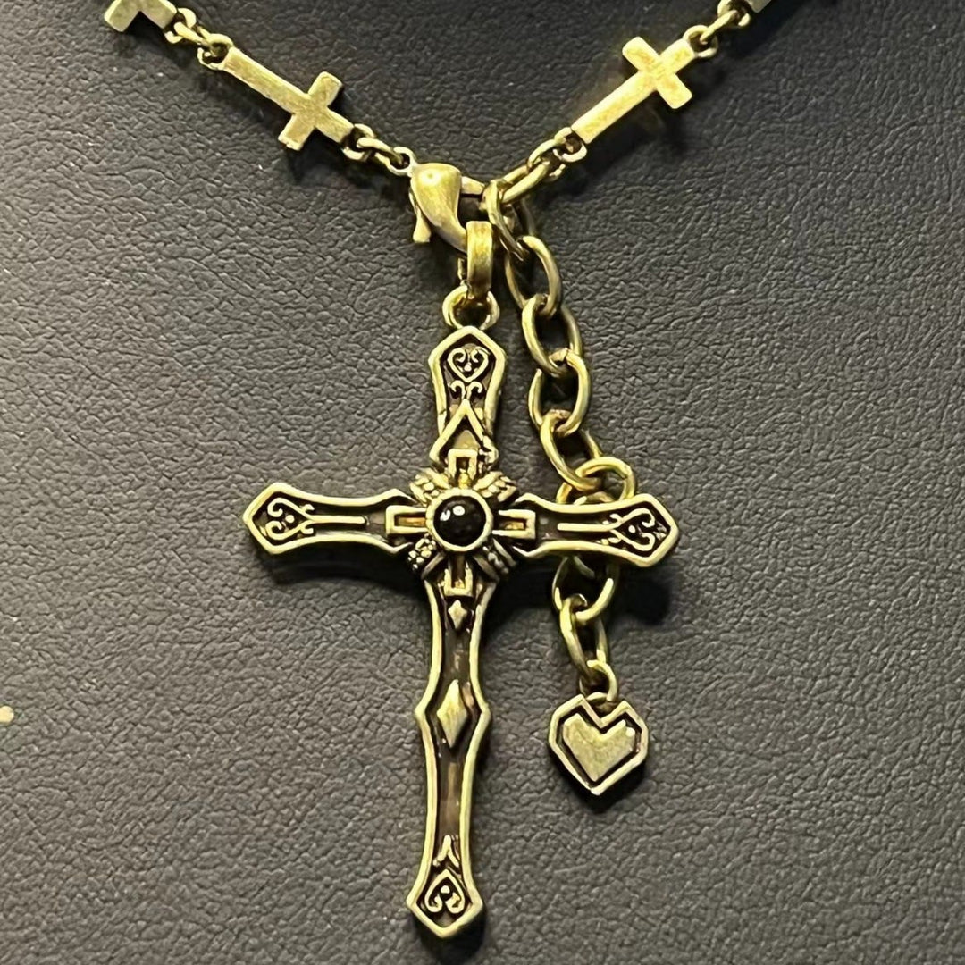 Christianartworkshop Halskette mit Kreuzanhänger im modernen Stil der Heiligen Erlösung