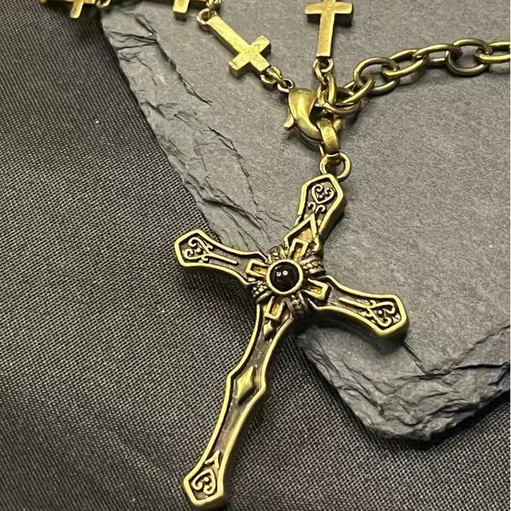 Christianartworkshop Halskette mit Kreuzanhänger im modernen Stil der Heiligen Erlösung