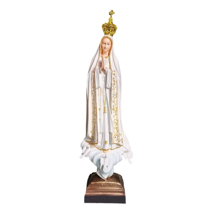 Christianartworkshop Goldene Krone im klassischen Stil, Unsere Liebe Frau von Fatima, Schreibtisch-Dekoration