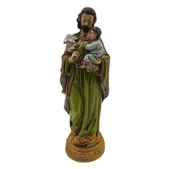 Christianartworkshop Klassischer Stil St. Joseph hält Jesuskind Desktop-Dekorationen Ornament