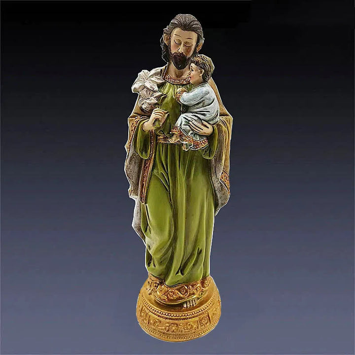 Christianartworkshop Klassischer Stil St. Joseph hält Jesuskind Desktop-Dekorationen Ornament