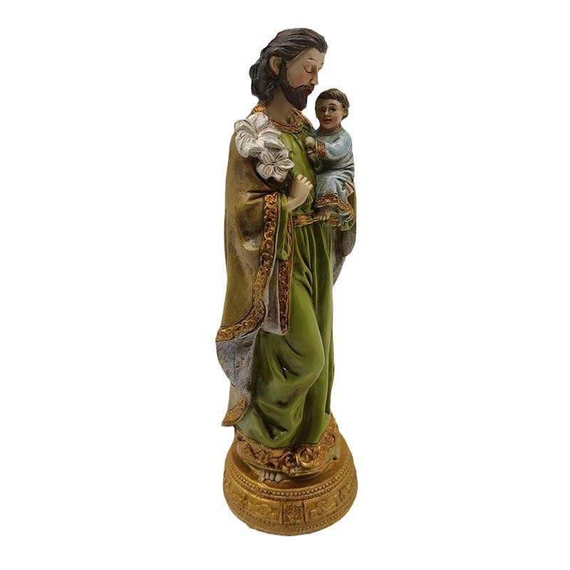 Christianartworkshop Klassischer Stil St. Joseph hält Jesuskind Desktop-Dekorationen Ornament