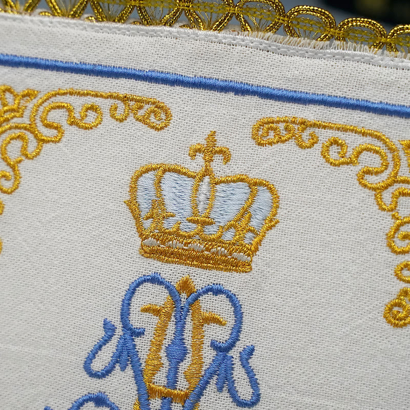 Christianartworkshop Altar-Leinen-Set im klassischen Stil „Göttliche Majestät der Blumen“