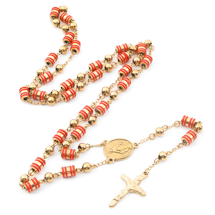 Christianartworkshop – Rosenkranzperlen aus Silikon in Rot