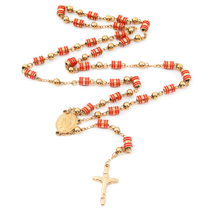Christianartworkshop – Rosenkranzperlen aus Silikon in Rot