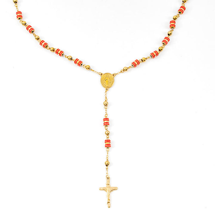 Christianartworkshop – Rosenkranzperlen aus Silikon in Rot