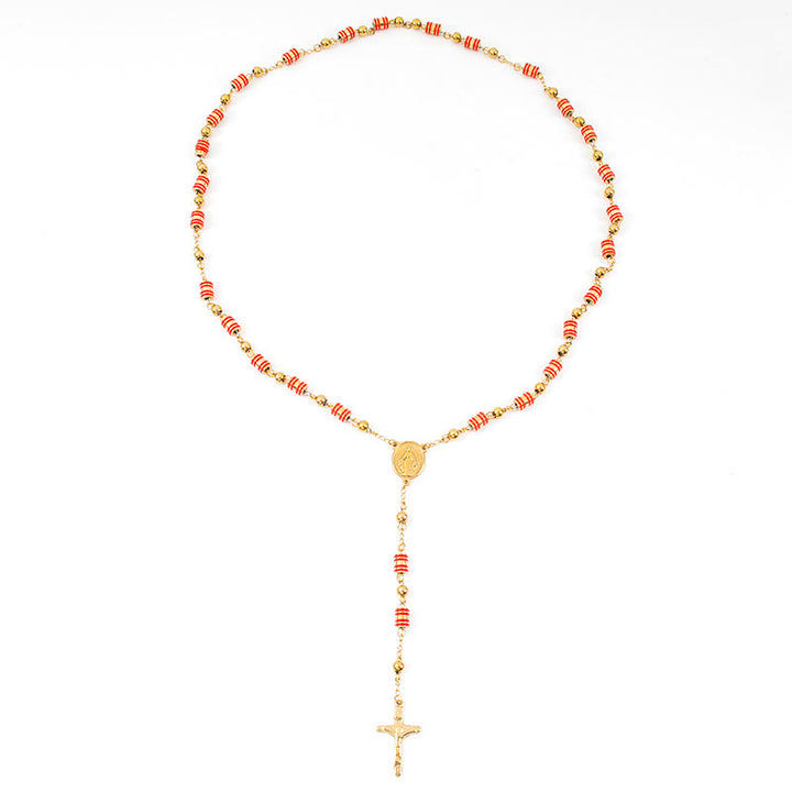 Christianartworkshop – Rosenkranzperlen aus Silikon in Rot