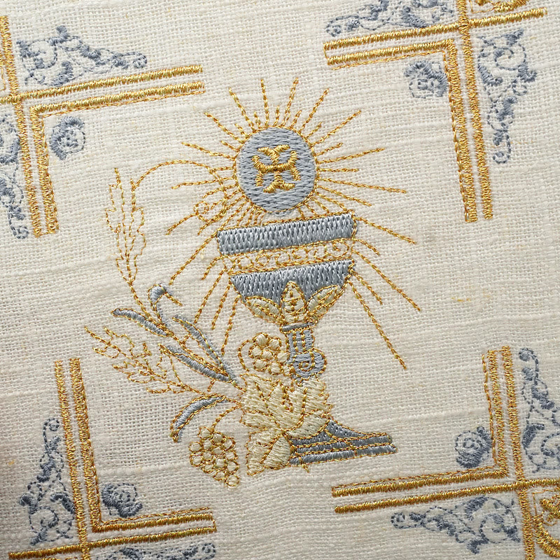 Christianartworkshop Kelchschleier und Purifikator-Set im klassischen Stil, religiöses Altarwäsche-Set