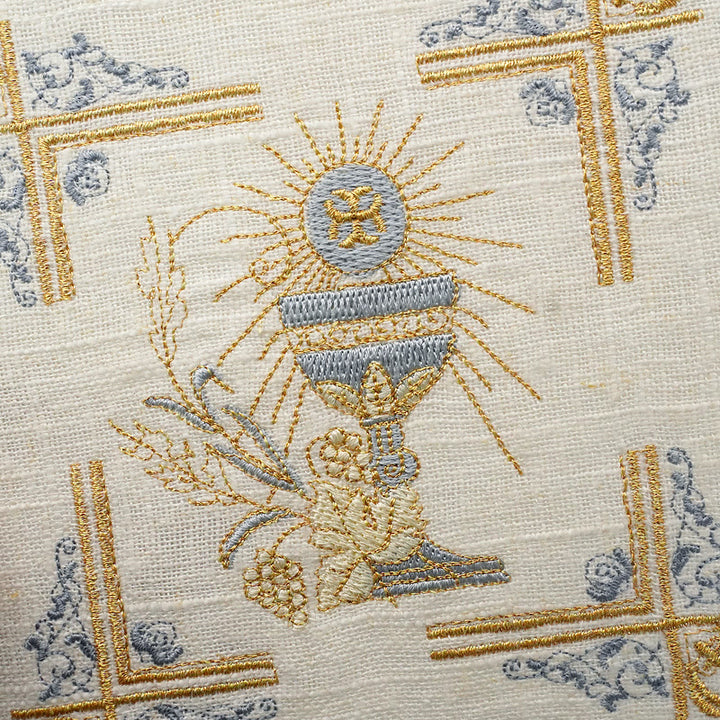 Christianartworkshop Kelchschleier und Purifikator-Set im klassischen Stil, religiöses Altarwäsche-Set