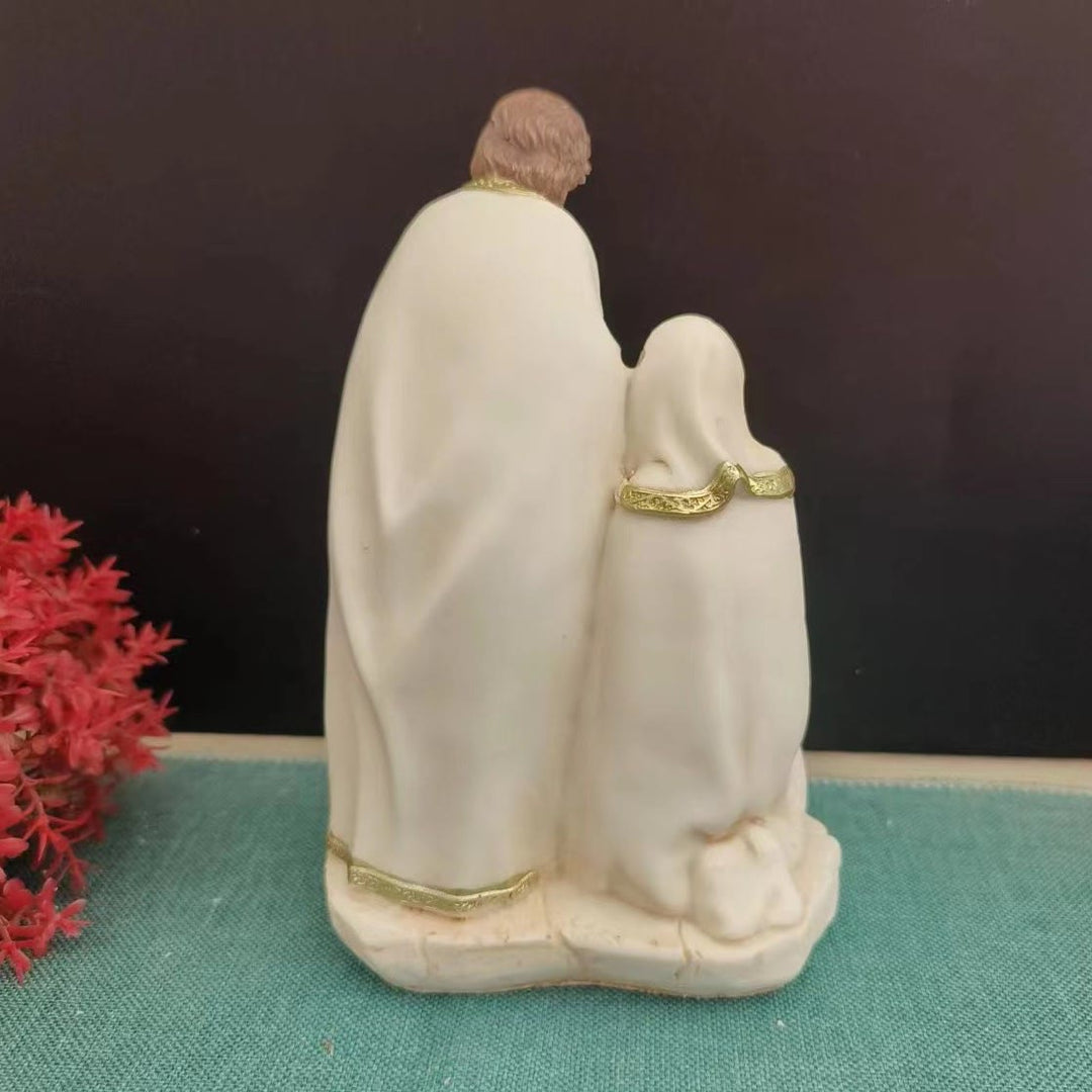 Christianartworkshop Krippenfiguren-Set mit Heiliger Familie, Desktop-Dekoration, Ornament