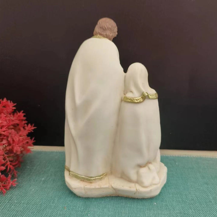 Christianartworkshop Krippenfiguren-Set mit Heiliger Familie, Desktop-Dekoration, Ornament