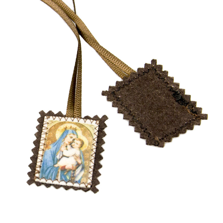 Christianartworkshop Skapulier des Heiligen Herzens und der Madonna – Eine doppelte Hingabe an Jesus und Maria