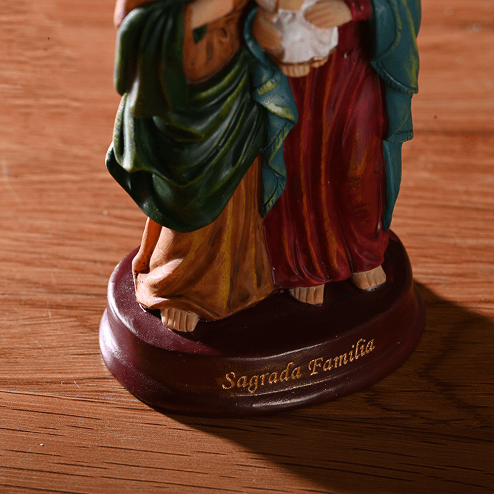 Christianartworkshop Farbiges Figurenset der Heiligen Familie, Schreibtischdekoration, Ornament