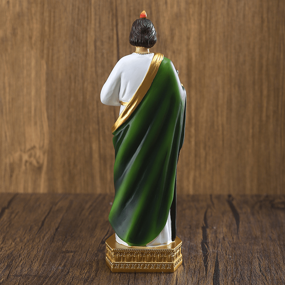 Christianartworkshop Statue des Heiligen Judas aus Kunstharz, Schutzpatron der Hoffnung und Wunder, Schreibtisch-Dekoration, Ornament - image 3