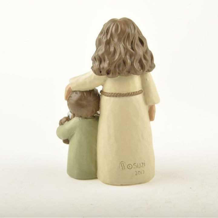 Christianartworkshop Cartoon-Stil Jesus Shepherd Segen Einweihungsparty Harz Kirche Souvenirs Desktop Ornament
