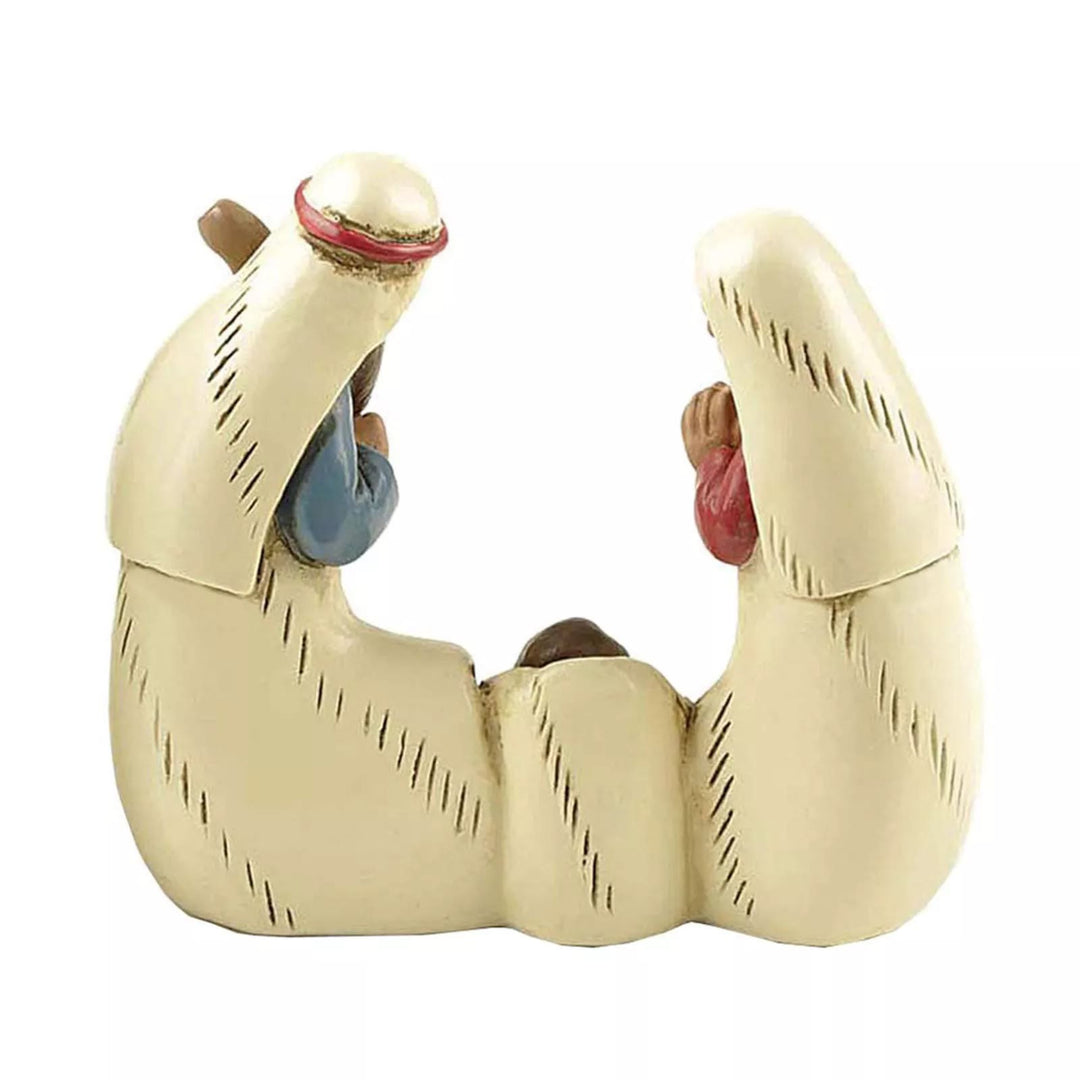 Christianartworkshop Weihnachtskrippenfiguren-Set der Heiligen Familie, Desktop-Dekoration, Ornament