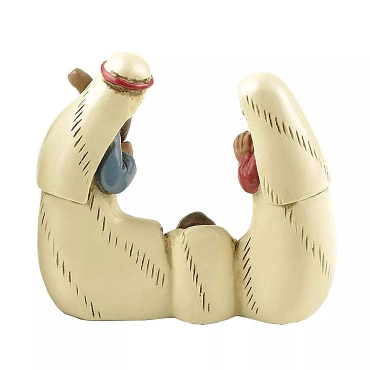 Christianartworkshop Weihnachtskrippenfiguren-Set der Heiligen Familie, Desktop-Dekoration, Ornament