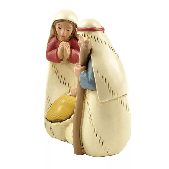 Christianartworkshop Weihnachtskrippenfiguren-Set der Heiligen Familie, Desktop-Dekoration, Ornament