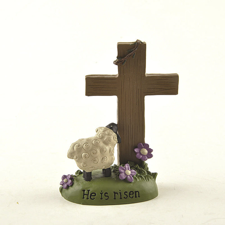 Christianartworkshop Er ist auferstanden, der Herr ist mein Hirte, süßes kleines Schaf, Schreibtisch-Ornament