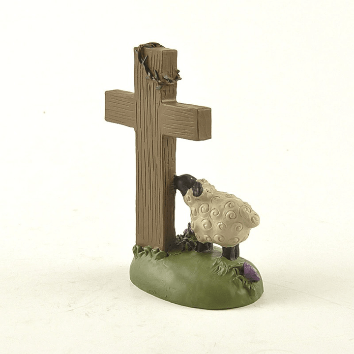 Christianartworkshop Er ist auferstanden, der Herr ist mein Hirte, süßes kleines Schaf, Schreibtisch-Ornament