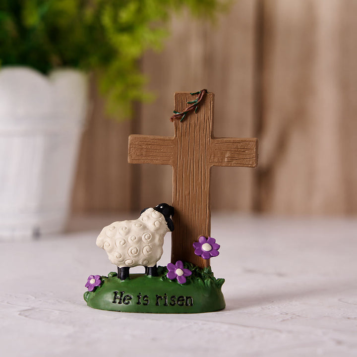 Christianartworkshop Er ist auferstanden, der Herr ist mein Hirte, süßes kleines Schaf, Schreibtisch-Ornament